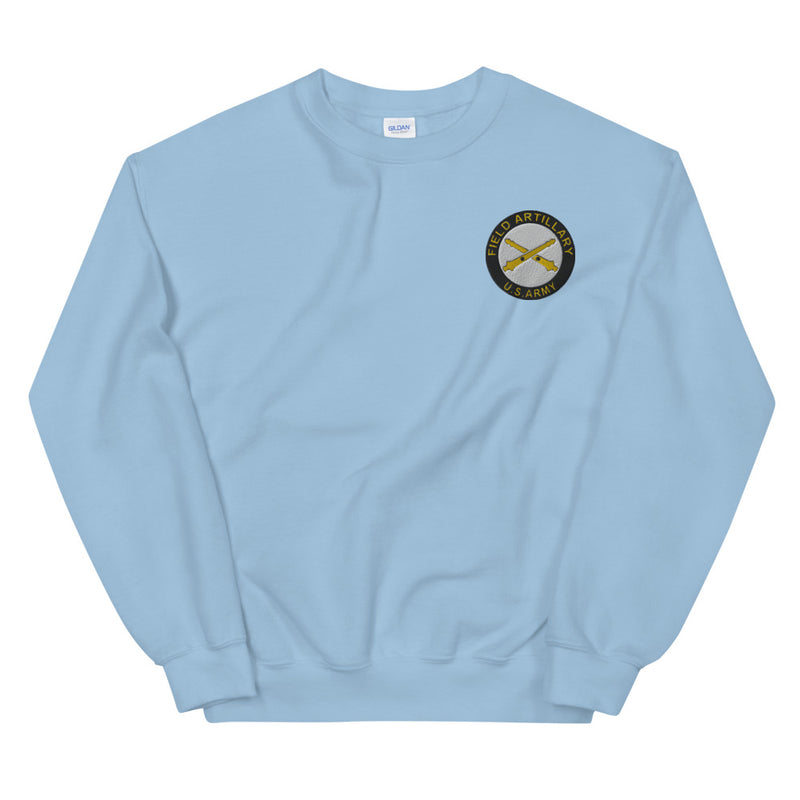 US Army Field Artillery Unisex Sweatshirt - Light Blue