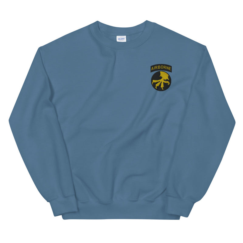 17th Airborne Division Unisex Sweatshirt - Indigo Blue