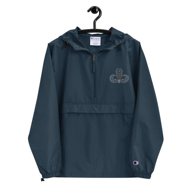 Master Parachutist Navy Champion packable jacket with a detailed embroidered logo.