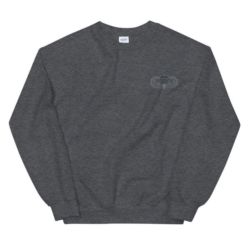 Senior Parachutist Unisex Sweatshirt - Dark Heather