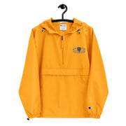 Basic Parachutist Gold Champion packable jacket with a detailed embroidered logo