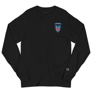 11th Airborne Division Men's Champion Long Sleeve Shirt - Black
