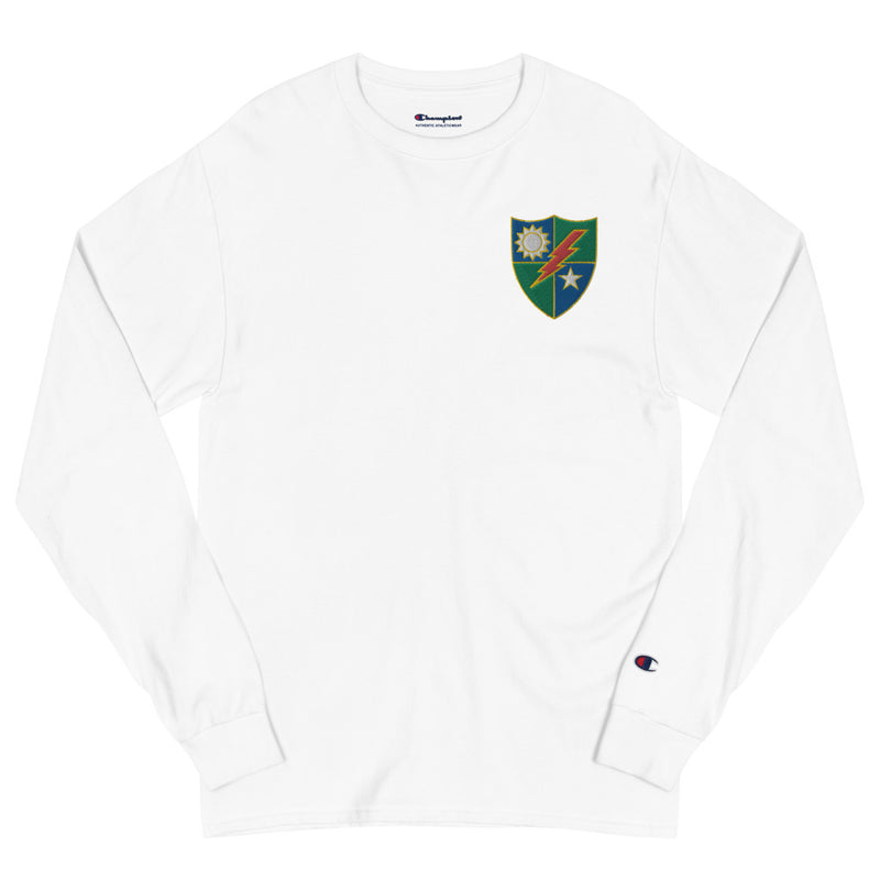 75th Ranger Regiment Men's Champion Long Sleeve Shirt - White