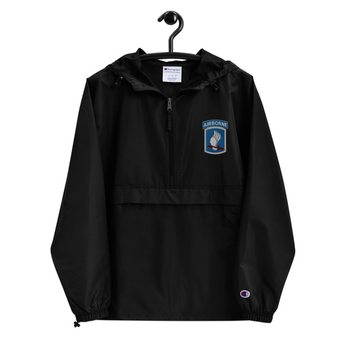 173rd Airborne Embroidered Champion Packable Jacket