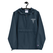 Hospital Corpsman Navy Champion packable jacket with a detailed embroidered logo.