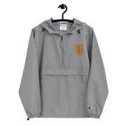 1st Infantry Division Graphite Champion packable jacket with a detailed embroidered logo.
