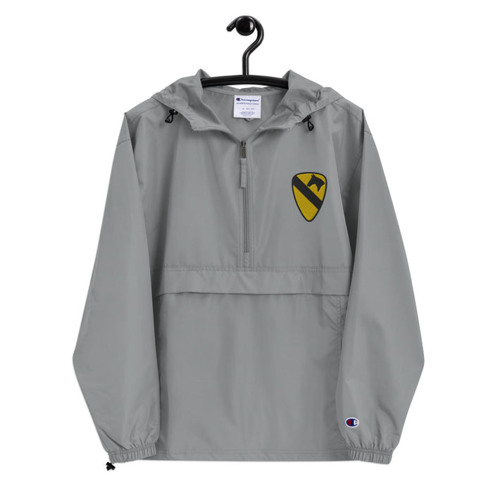 1st Cavalry Division Embroidered Champion Packable Jacket