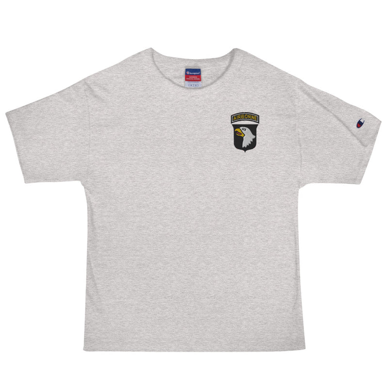 101st Airborne Men's Champion T-Shirt - Oxford Grey Heather