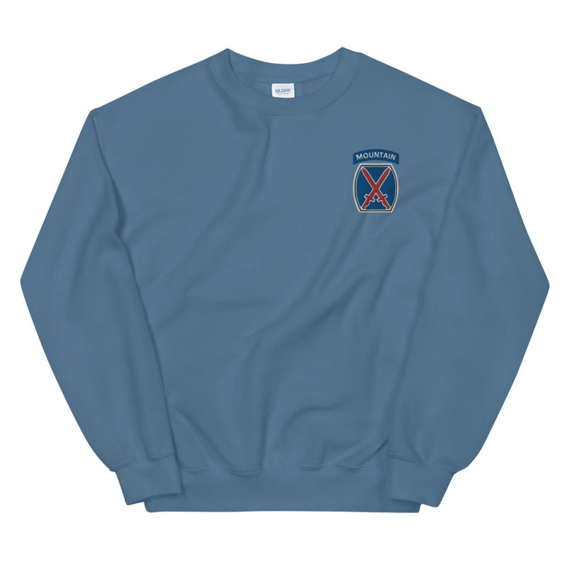 10th Mountain Division Unisex Sweatshirt - Indigo Blue