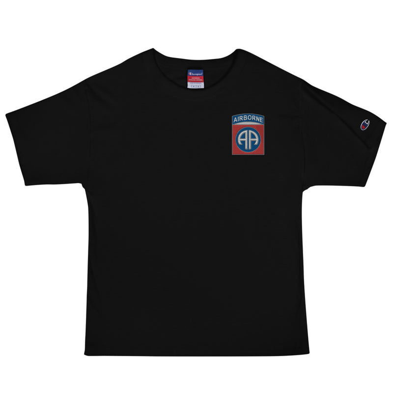 82nd Airborne Men's Champion T-Shirt - Black