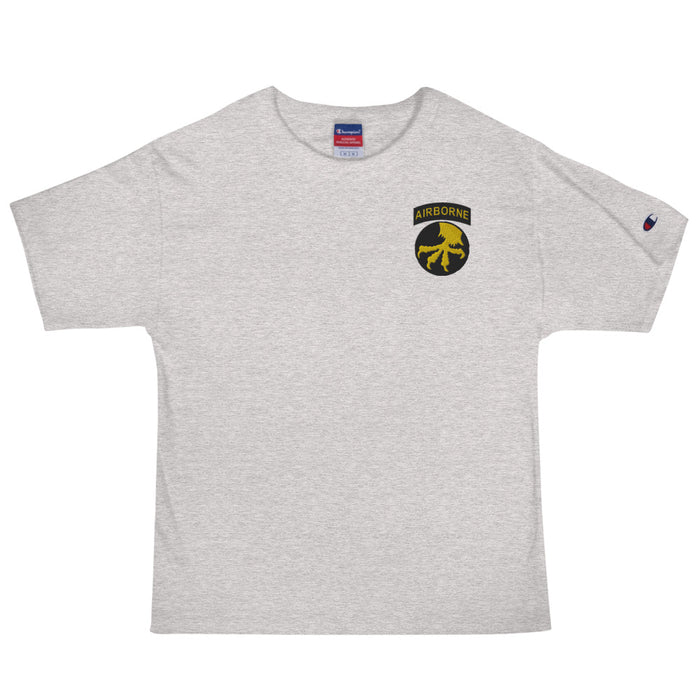 17th Airborne Division Men's Champion T-Shirt - Oxford Grey Heather