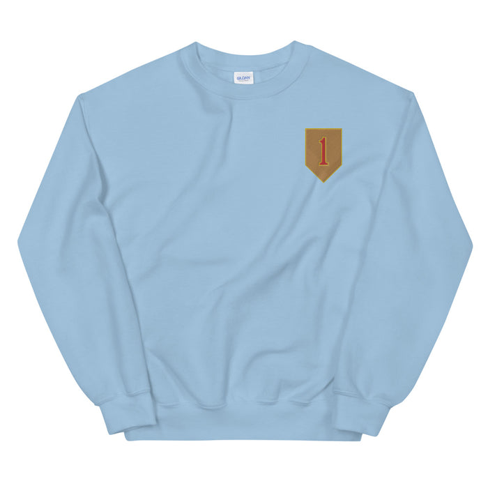 1st Infantry Division Unisex Sweatshirt - Light Blue