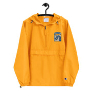 XVIII Airborne Gold Champion packable jacket with a detailed embroidered logo.