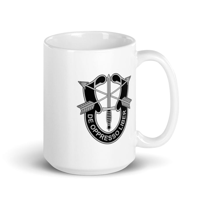 White Glossy Mug - De Oppresso Liber