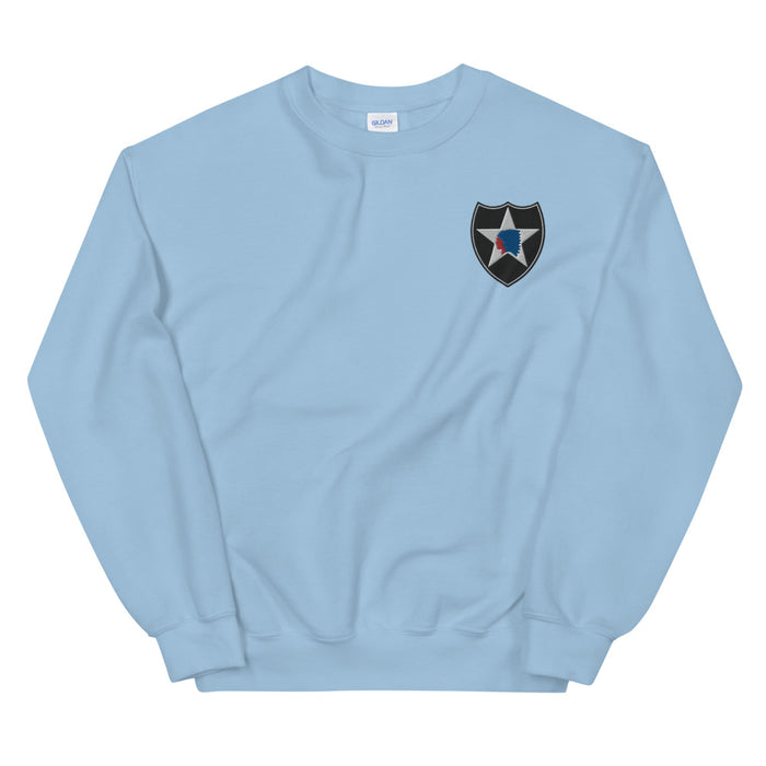 2nd Infantry Division Unisex Sweatshirt - Light Blue