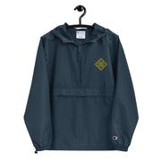 4th Infantry Division Navy Champion packable jacket with a detailed embroidered logo.