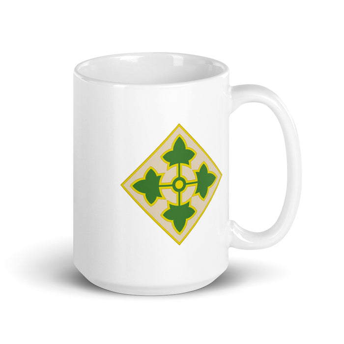White Glossy Mug - 4th Infantry Division
