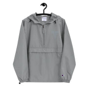 Hospital Corpsman Graphite Champion packable jacket with a detailed embroidered logo.