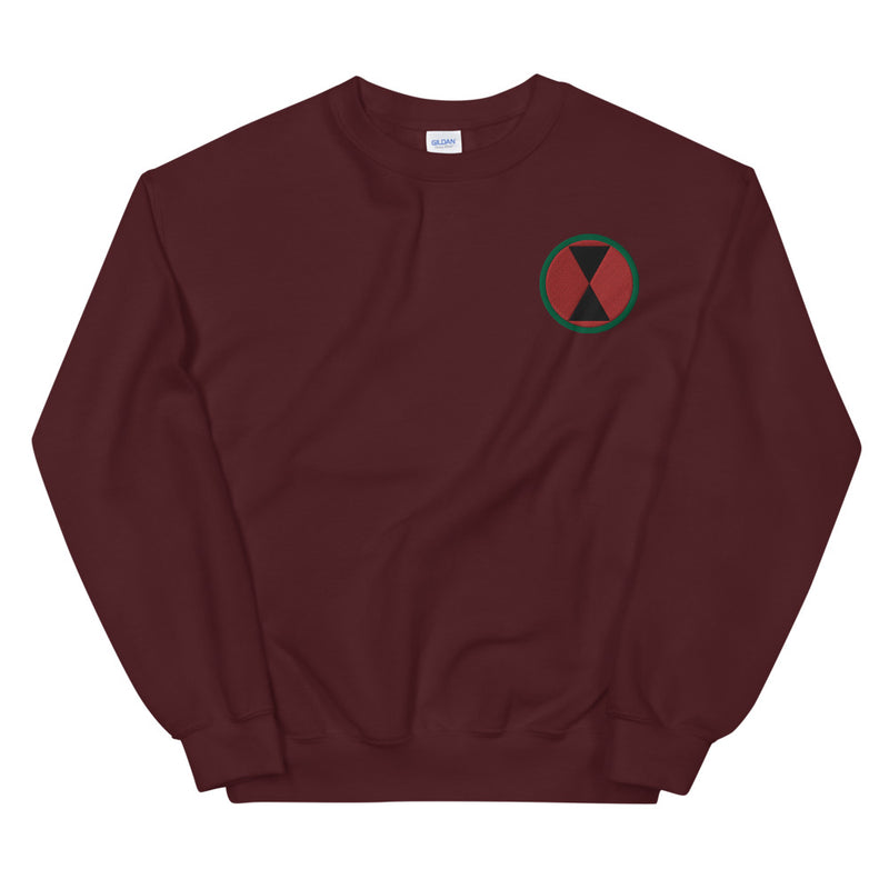 7th Infantry Division Unisex Sweatshirt - Maroon