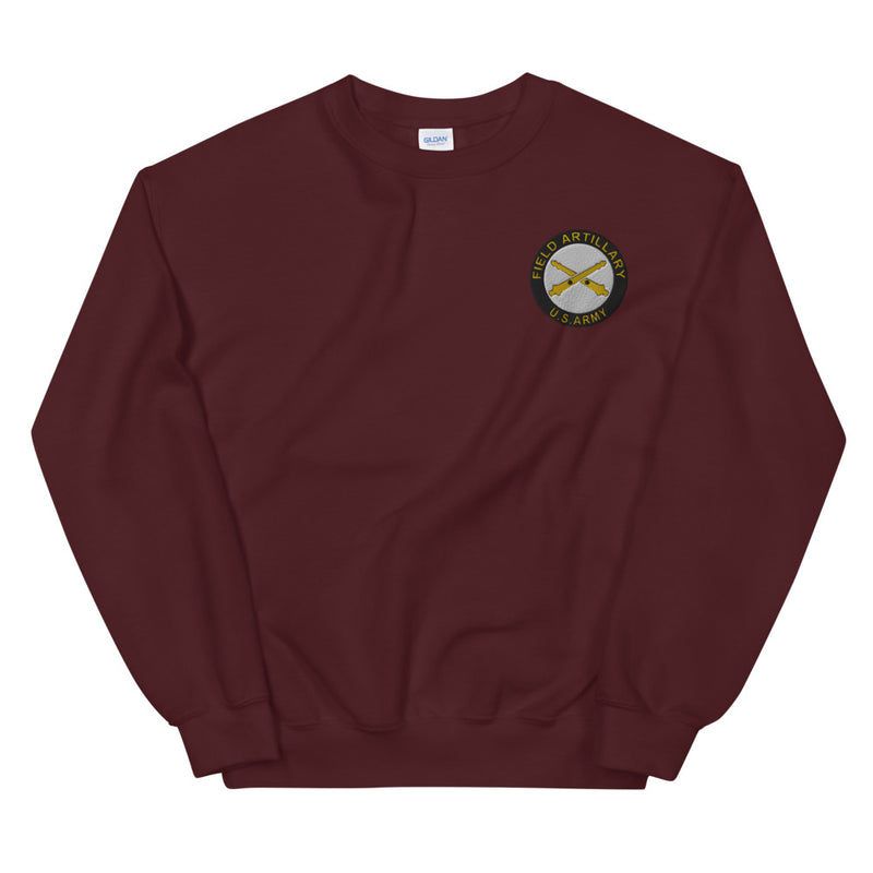 US Army Field Artillery Unisex Sweatshirt - Maroon