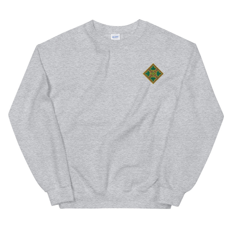 4th Infantry Division Unisex Sweatshirt - Sport Grey