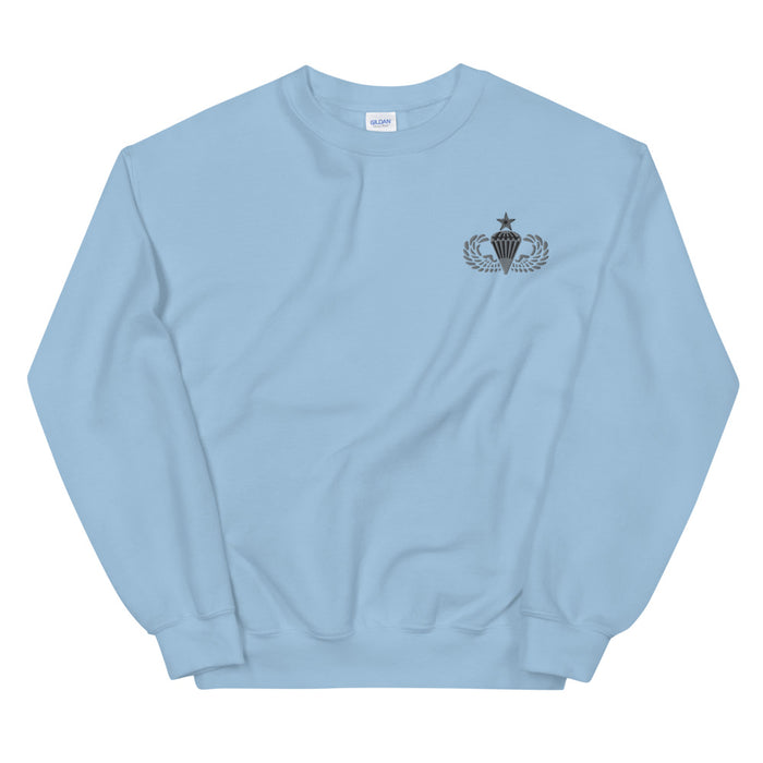 Senior Parachutist Unisex Sweatshirt - Light Blue