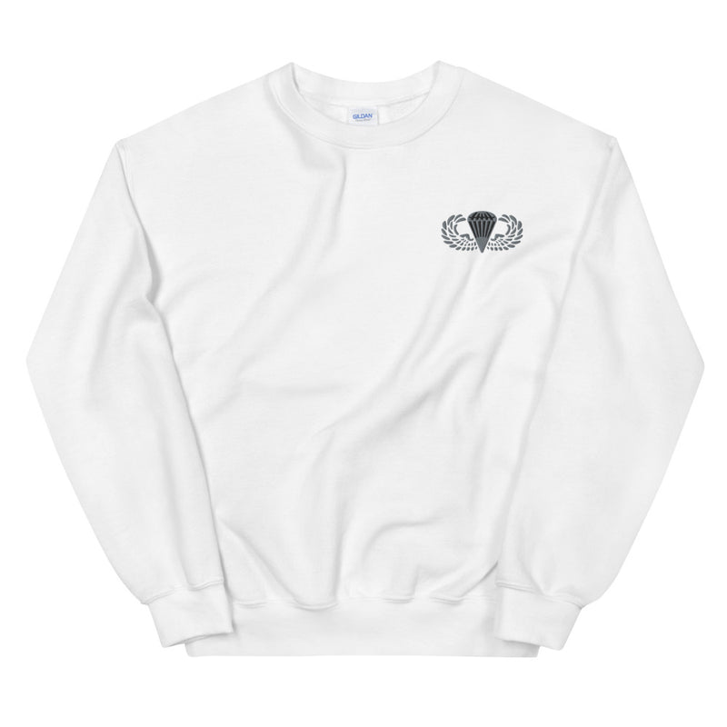 Basic Parachutist Unisex Sweatshirt - White