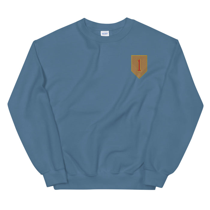 1st Infantry Division Unisex Sweatshirt - Indigo Blue