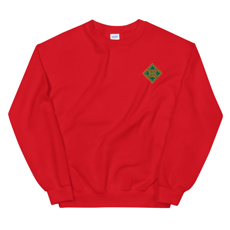 4th Infantry Division Unisex Sweatshirt - Red