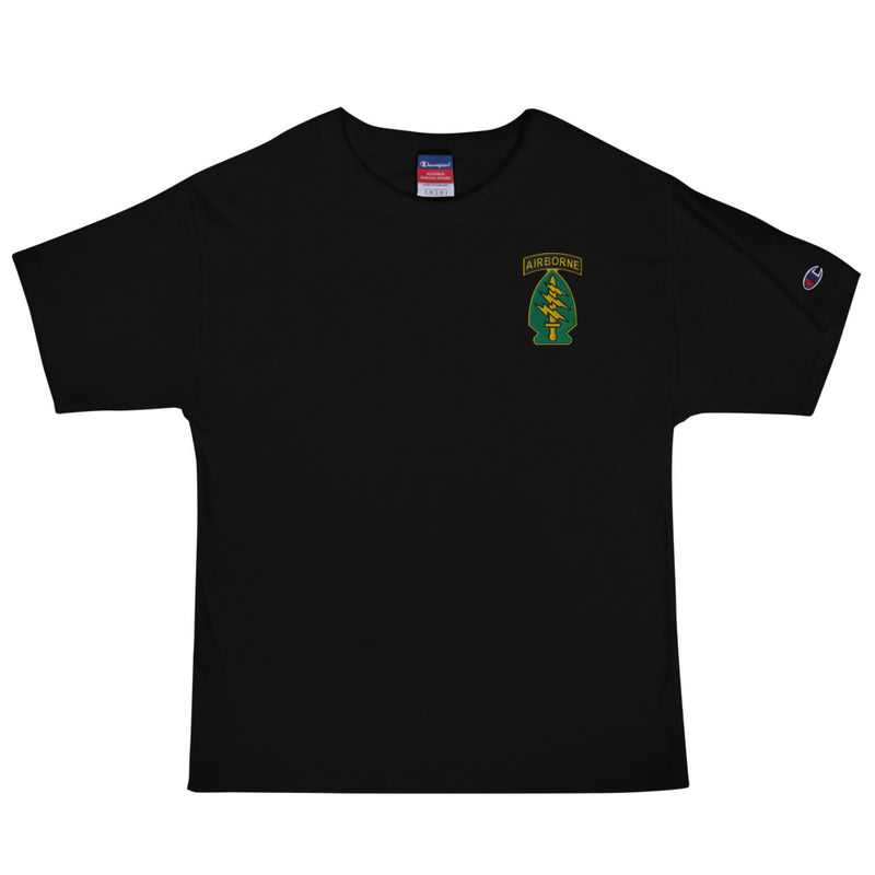 Special Forces Airborne Men's Champion T-Shirt - Black