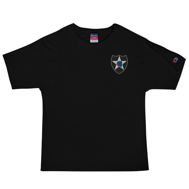 2nd Infantry Division Men's Champion T-Shirt - Black