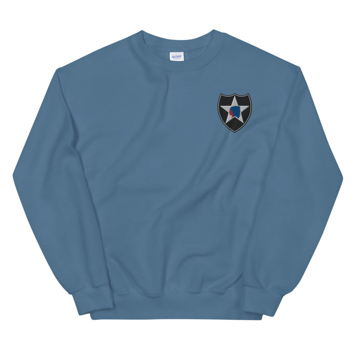 2nd Infantry Division Unisex Sweatshirt - Indigo Blue