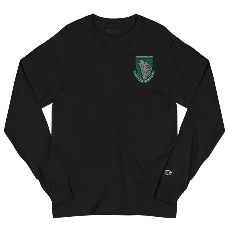 104th Infantry Division Men's Champion Long Sleeve Shirt - Black