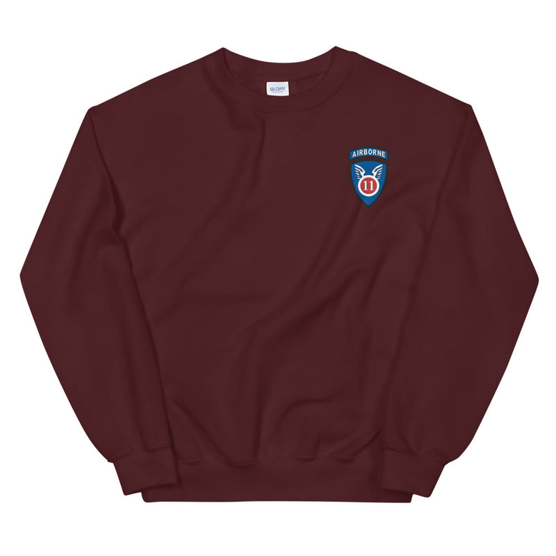 11th Airborne Division Unisex Sweatshirt - Maroon