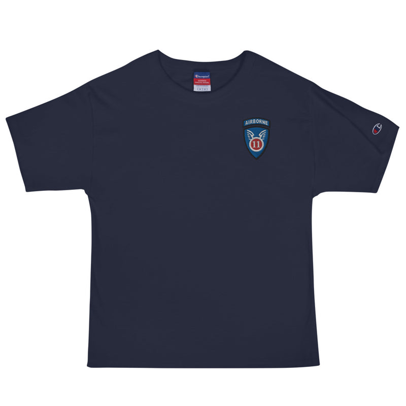 11th Airborne Division Men's Champion T-Shirt - Navy