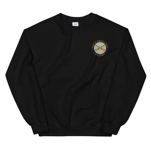 US Army Field Artillery Unisex Sweatshirt - Black