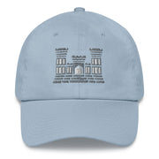 A light blue Combat Engineer Hat with the logo on the front.  The hat has a curved visor and an adjustable strap at the back.