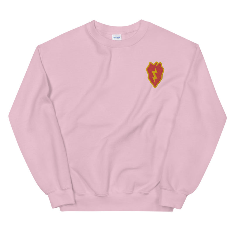 25th Infantry Division Unisex Sweatshirt - Light Pink