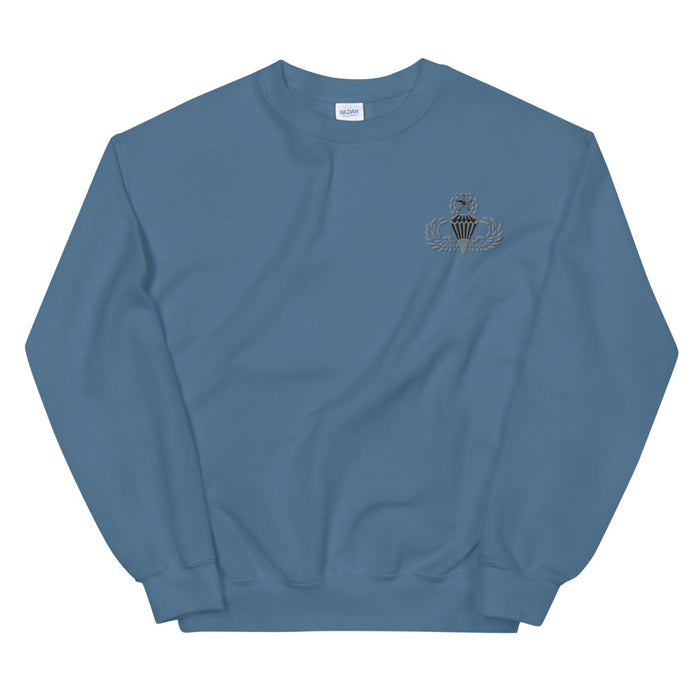 Master Parachutist Unisex Sweatshirt - Indigo Blue