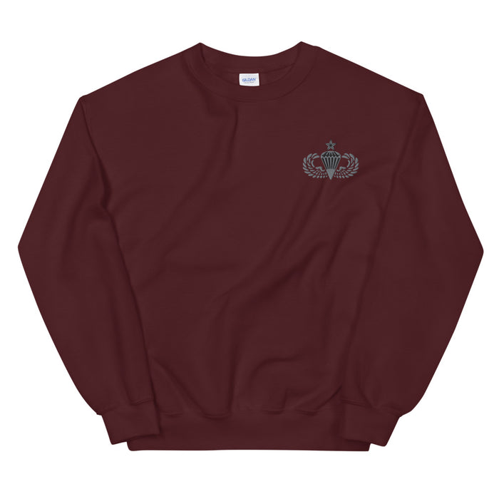 Senior Parachutist Unisex Sweatshirt - Maroon