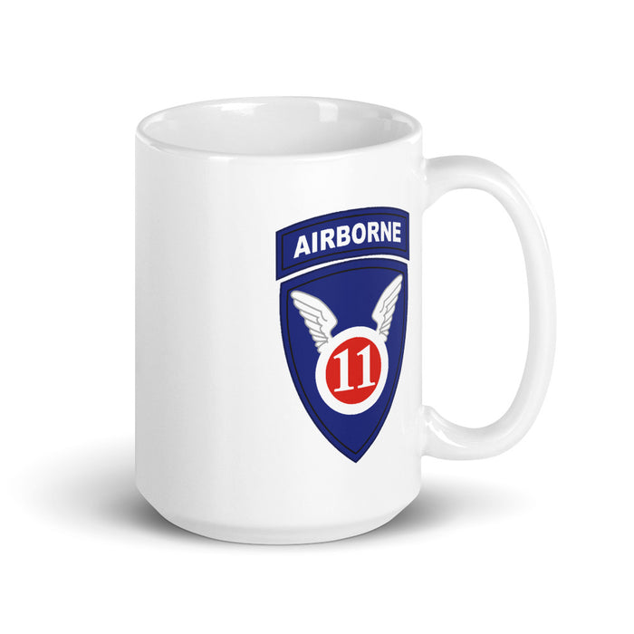 White Glossy Mug - 11th Airborne Division