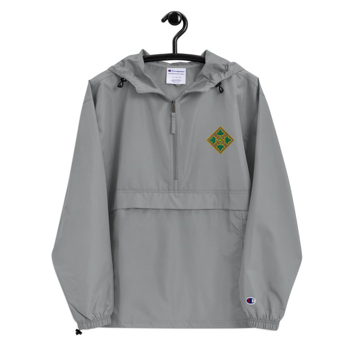4th Infantry Division Embroidered Champion Packable Jacket