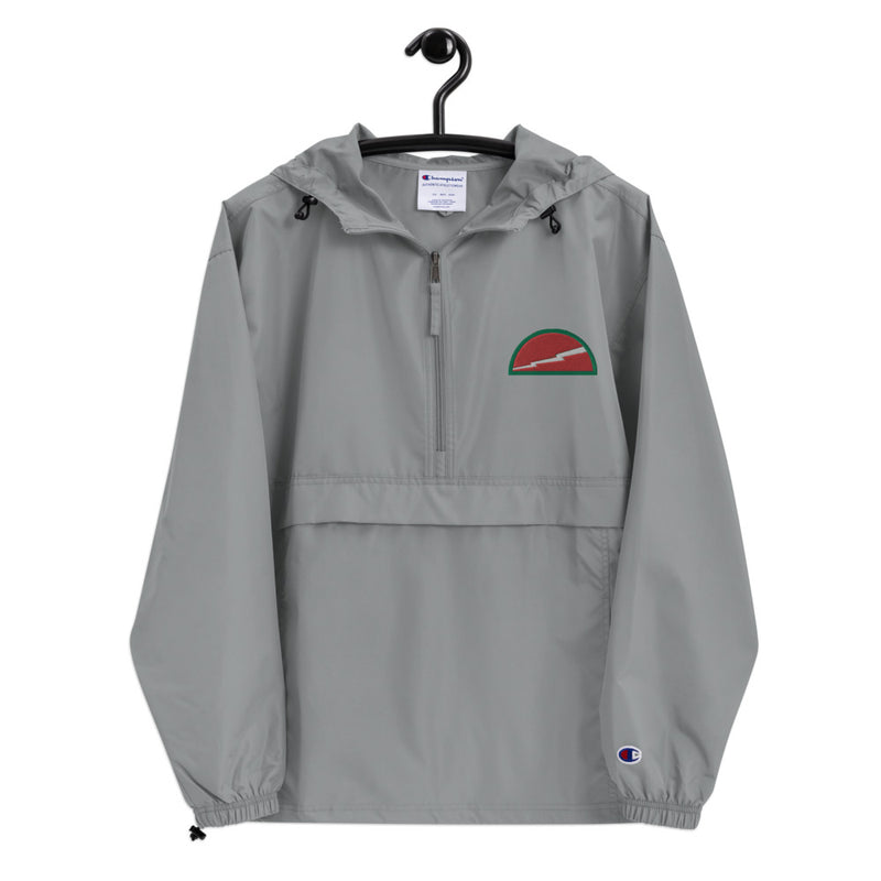 78th Infantry Division Graphite Champion packable jacket with a detailed embroidered logo.