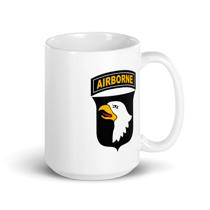White Glossy Mug - 101st Airborne