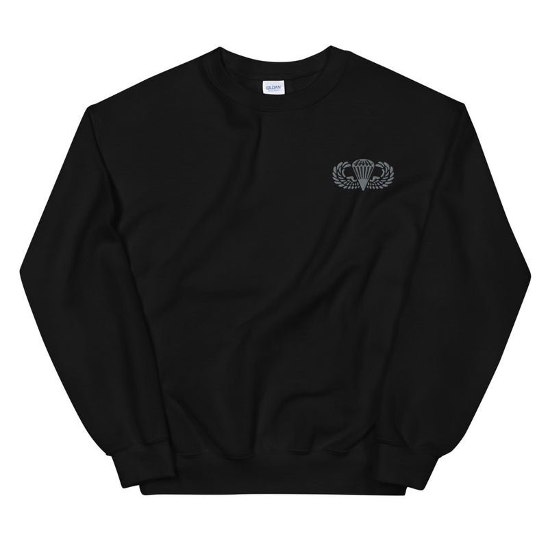 Basic Parachutist Unisex Sweatshirt - Black