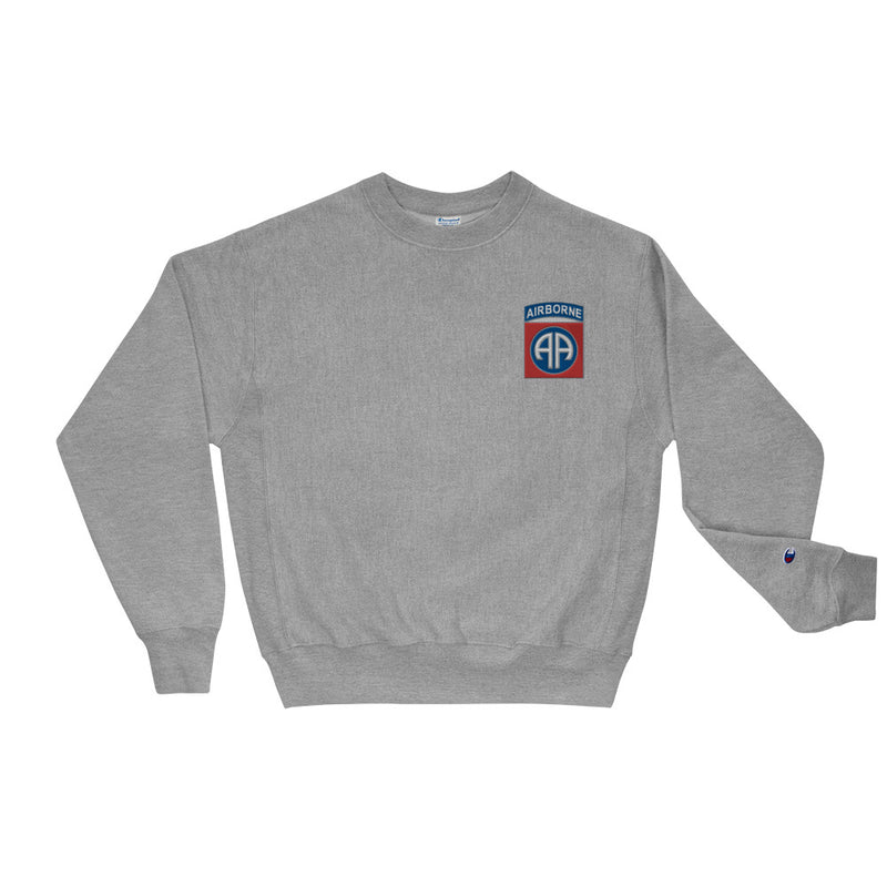 82nd Airborne Champion Sweatshirt - Oxford Grey Heather