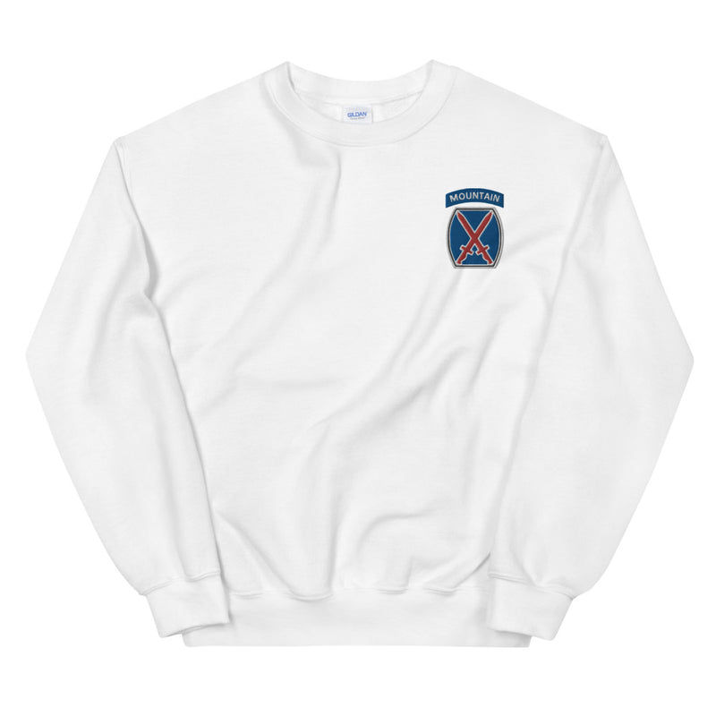 10th Mountain Division Unisex Sweatshirt - White