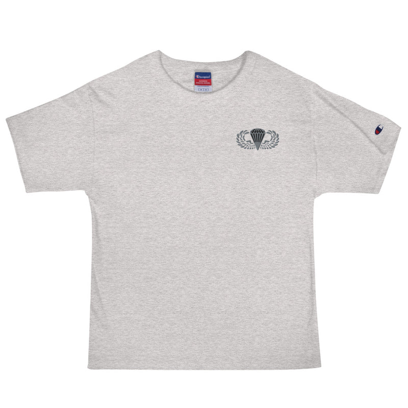 Basic Parachutist Men's Champion T-Shirt - Oxford Grey Heather