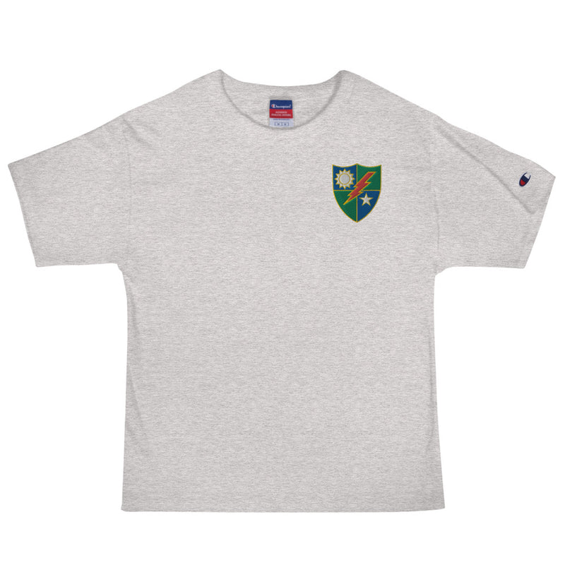 75th Ranger Regiment Men's Champion T-Shirt - Oxford Grey Heather