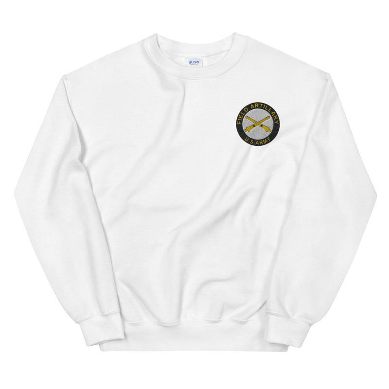 US Army Field Artillery Unisex Sweatshirt - White